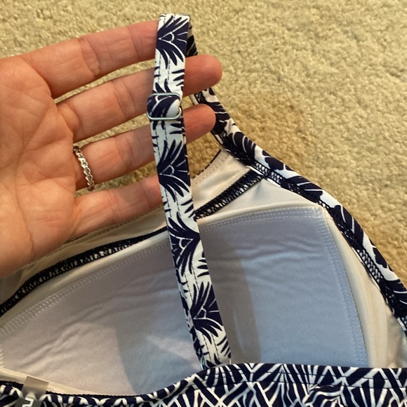 Lands’ End Tankini Tank Too Swimsuit Bathing 14 Plus - Picture 10 of 10